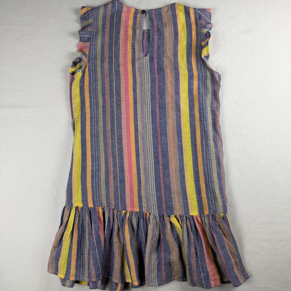 Marine Layer Women's Laney Stripe Flutter Sleeve Mini Dress Multi Medium - Picture 6 of 9